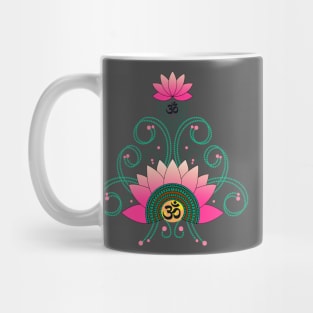 OM: Lotus and Rangoli Mug